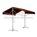 Doubl Sided Manual Retractable Free Standing Two-side Waterproof Retractable Awning